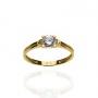 Złoty pierścionek zaręczynowy próby 0,585 - 2
