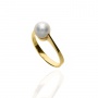 Złoty pierścionek z perłą próby 0,585 - 3