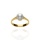 Złoty pierścionek z perłą próby 0,585