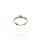 Złoty pierścionek zaręczynowy próby 0,585 z cyrkoniami