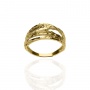Złoty nietuzinkowy pierścionek próby 0,585 - 2