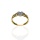 Złoty pierścionek próby 0,585 z sercem w białym złocie