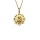 Złoty medalik próby 0,585 o nietuzinkowym kształcie z Matką Boską Częstochowską