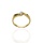 Złoty pierścionek próby 0,585 z brylantem 0,21 ct