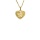 Złoty wisiorek próby 0,585 w kształcie serca z aniołkiem