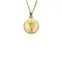 Złoty medalik póby 0,585 z wizerunkiem Archanioła Gabriela - 2