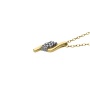 Złoty wisiorek próby 0,585 z brylantami 0,19ct - 3
