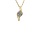 Złoty wisiorek próby 0,585 z brylantami 0,19ct