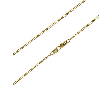 Złoty łańcuszek próby 0,585 figaro 50 cm/ 1,5 mm