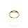 Złoty pierścionek próby 0,585 z cyrkonią