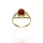Złoty pierścionek próby 0,585 z piękną szyną w stylu Vintage