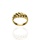 Złoty pierścionek próby 0,585 o niespotykanym kształcie