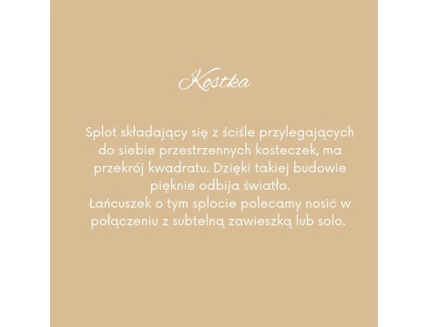 Złoty łańcuszek próby 0,585 45 cm/ 0,8 mm - 2