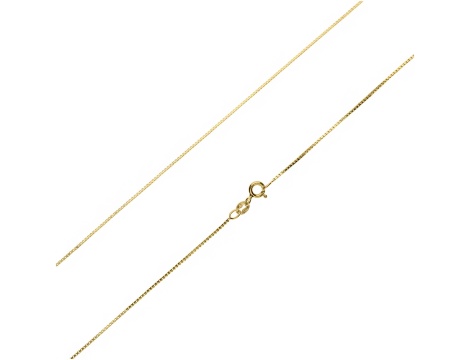 Złoty łańcuszek próby 0,585 kostka 45 cm/ 0,8 mm