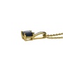 Złoty wisiorek próby 0,585 z szafirem 1,25 ct i brylantami 0,03 ct - 3