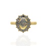 Złoty pierścionek próby 0,585 z opalem 0,80 ct i brylantami 0,60 ct - 4