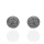 Złote kolczyki wkrętki próby 0,585 z diamentami 0,44ct