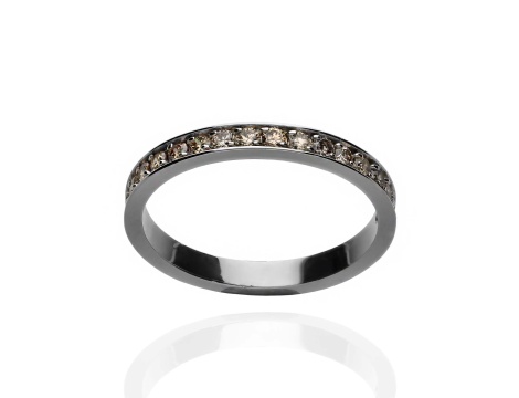 Pierścionek z białego złota próby 0,585 z brylantami 0,34ct