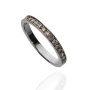 Pierścionek z białego złota próby 0,585 z brylantami 0,34ct - 3