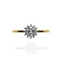 Złoty pierścionek próby 0,585 z brylantami 0,56ct - 4