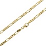 Złoty łańcuszek próby 0,585 Gucci z wydłużonym oczkiem 50 cm/ 3 mm - 2