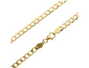 Złoty łańcuszek próby 0,585 Pancerka 50 cm/ 3,9 mm