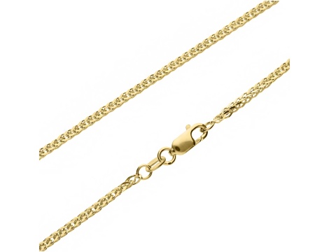 Złoty łańcuszek próby 0,585 Lisi ogon 55 cm/ 1,8 mm