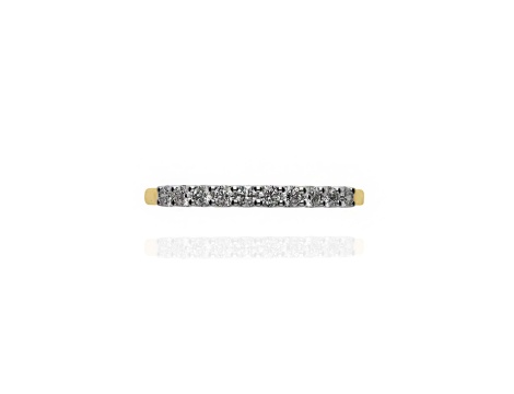Złoty pierścionek próby 0,585 z brylantami 0,30 ct - 3