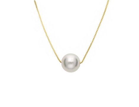 Złota celebrytka próby 0,585 z perłą hodowlaną