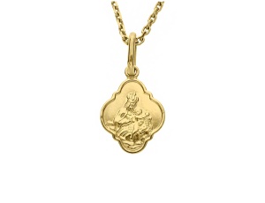 Złoty medalik Szkaplerzny próby 0,585