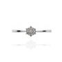 Pierścionek zaręczynowy z białego złota pr.585 z brylantami 0,04 ct - 4