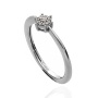 Pierścionek zaręczynowy z białego złota pr.585 z brylantami 0,04 ct - 3