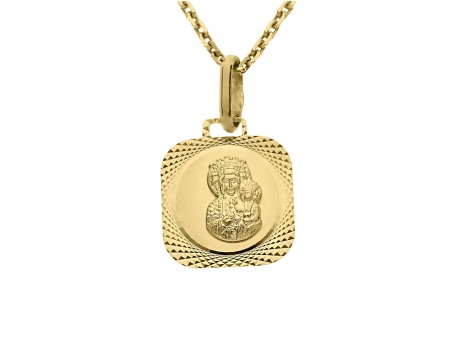 Złoty medalik próby 0,585 Czarna Madonna