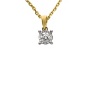 Złoty wisiorek próby 0,585 z brylantem 0,05 ct - 2
