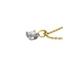 Złoty wisiorek próby 0,585 z brylantem 0,05 ct - 3