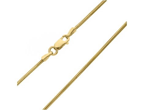Złoty łańcuszek próby 0,585 linka (żyłka) 45 cm / 0,9 mm