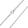 Łańcuszek z białego złota próby 0,585 lisi ogon 45 cm / 1 mm