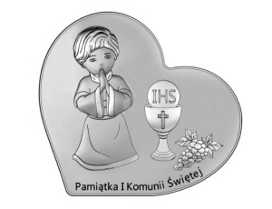 Obrazek Pamiątka Pierwszej Komunii Świętej DS138/2XO, 12x10cm