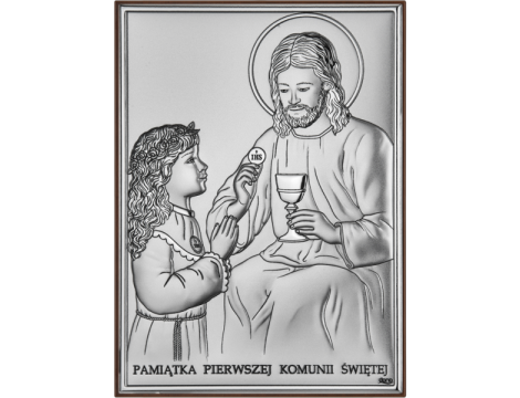 Pamiątka Pierwszej Komunii Świetej-dziewczynka  DS45/2XA 11x16