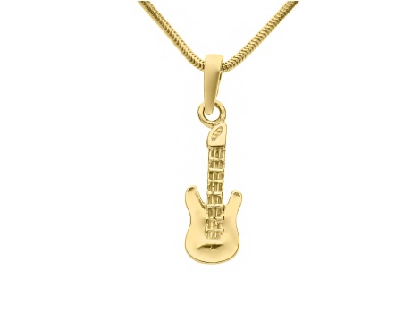 Złoty wisiorek próby 0,585 gitara