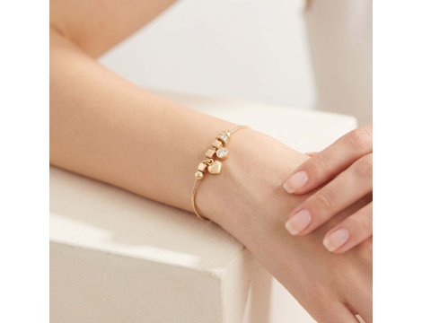 Złota bransoletka próby 0,585 z zawieszkami typu charms - 3