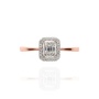 Pierścionek z różowego złota próby 0,585 z diamentami i brylantami 0,25 ct - 4
