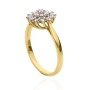 Złoty pierścionek próby 0,585z brylantami 0,32 ct - 4