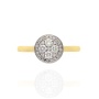 Złoty pierścionek próby 0,585 z brylantami 0,33 ct - 4