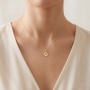Złoty wisiorek próby 0,585 psia/ kocia łapka - 3