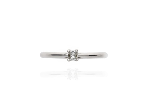 Złoty pierścionek próby 0,585 z diamentem 0,11 ct - 3