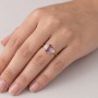 Złoty pierścionek próby 0,585 z ametrynem 1,49 ct i brylantami 0,09 - 4