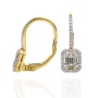 Złote kolczyki próby 0,585 z diamentami 0,37 ct - 4