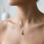 Złoty wisiorek próby 0,585 z cytrynem 1,12 ct i brylantami 0,06 ct - 4