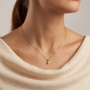 Złoty wisiorek próby 0,585 z brylantem 0,15 ct - 3